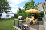 Severn Muskoka Cottage rentals  Orkney Beach 1 on McPhee Bay Lake Simcoe Another shot of the deck